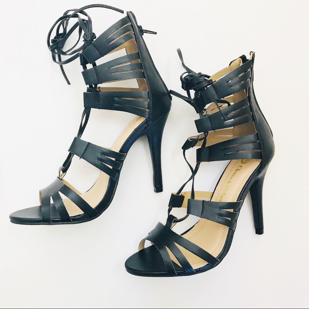 Lace up Gladiator Heels - Picture 2 of 8